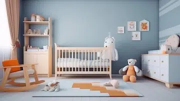 cute decorated nursery
