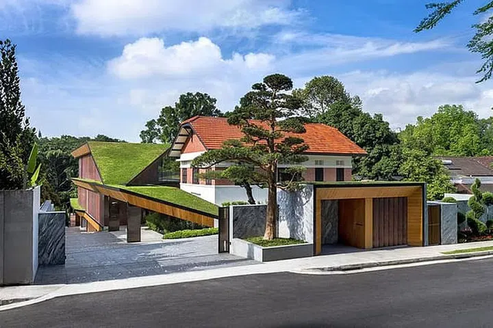 View of the house from outside