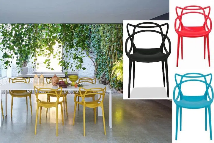 From left: The Original Kartell Masters Chair ($450 from Space); Camelia Designer Chair Black ($28.90 from Fortytwo); Philippe Starck Masters Inspired Chair ($36.90 from Lazada); Philippe Starck Masters Replica Chair ($36.90 from Megafurniture)