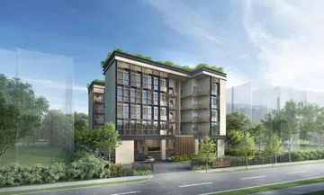 Artist's Impression of Baywind Residences condominium in Telok Kurau's exterior. Image from official Baywind Residences website.