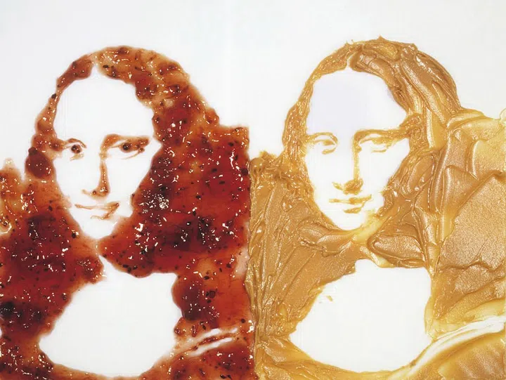 Double Mona Lisa (Peanut Butter and Jelly),
After Warhol,
1999.

