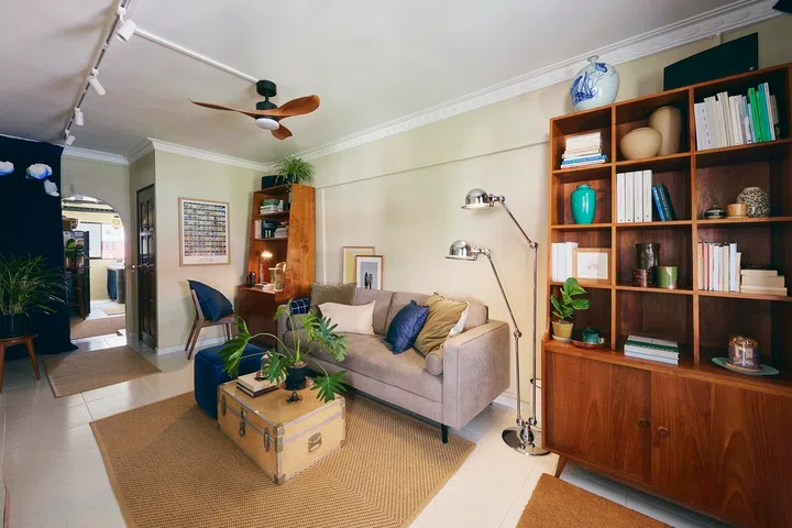 Warm woods, vintage finds and restored details create a home assembled patiently over many months.
