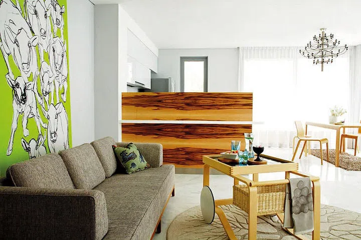 scandinavian, style, simple, minimalist, living room