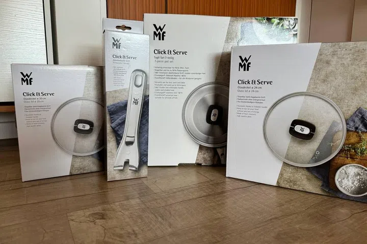 WMF Click & Serve 7-Piece set in its original packaging.