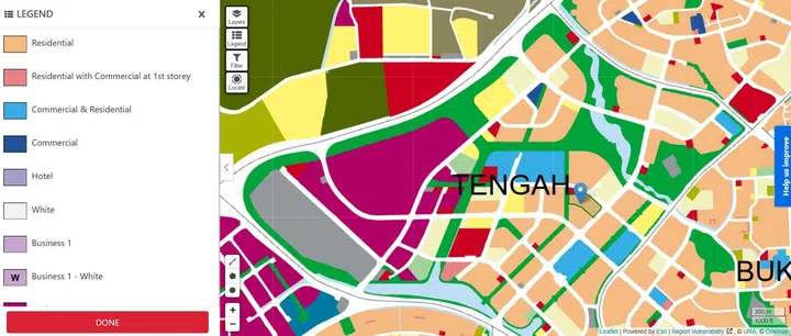 Tengah URA Master Plan 2025.