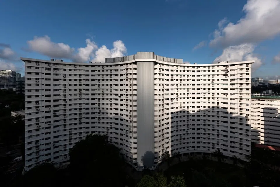 Blk 168A Mei Ling Street, also known as the Butterfly Block in Queenstown.