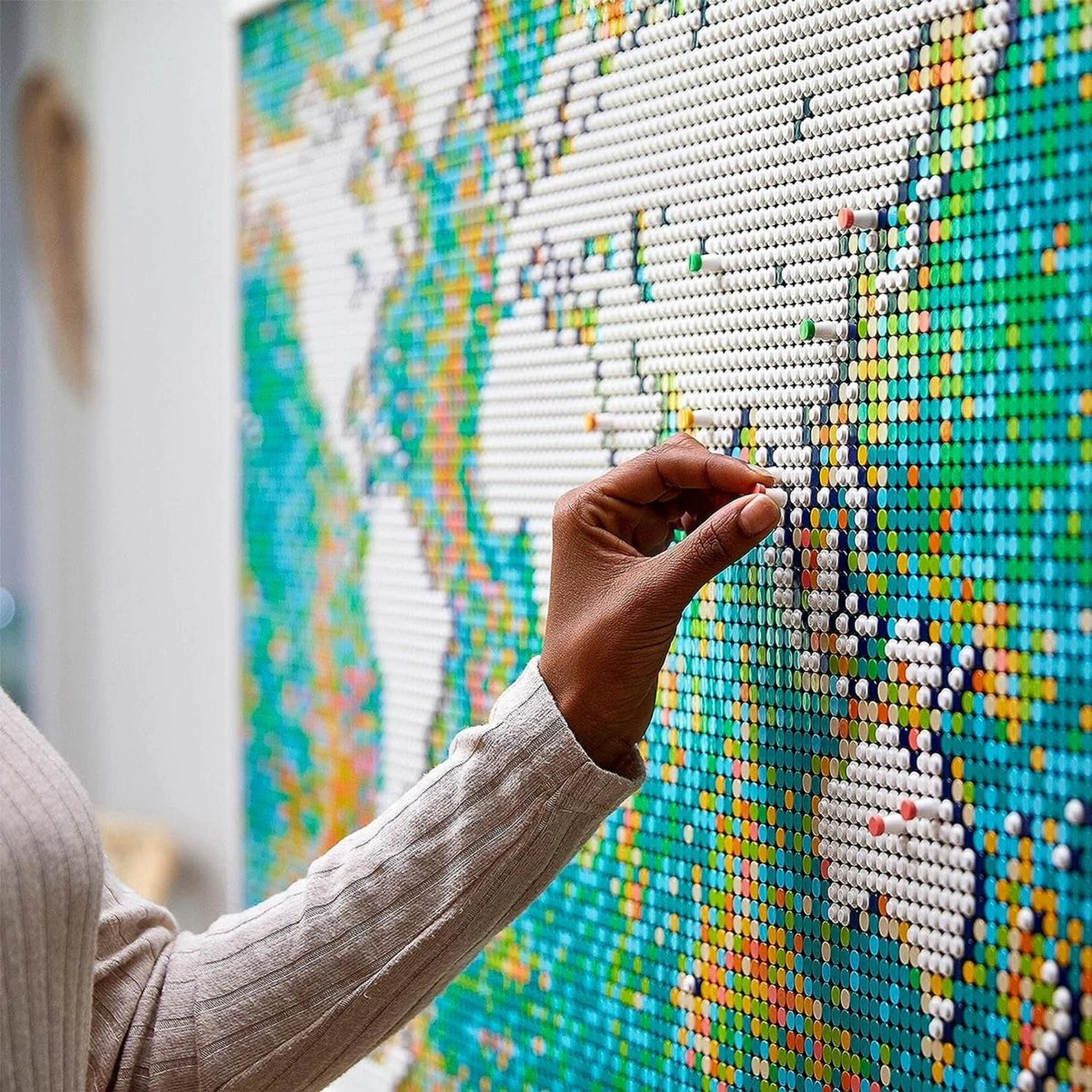 Lego world map