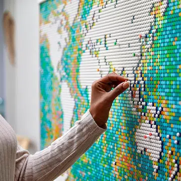 Lego world map
