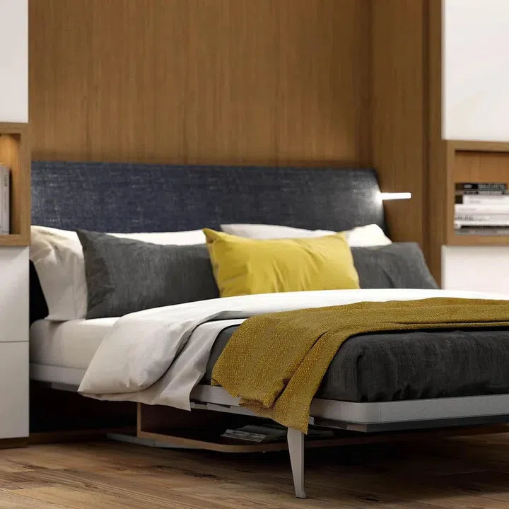 Slumberdesk - Murphy bed and Work Desk Combined folded down as a bed