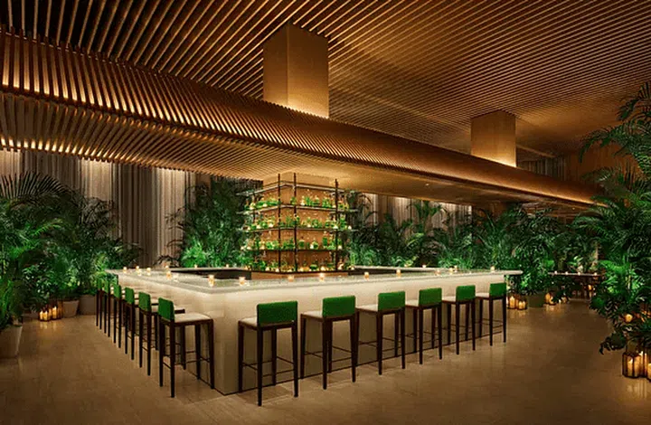 Toyet Bar view at the Tokyo Edition, Toranomon hotel