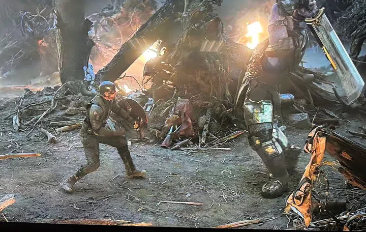 It's slightly tricky to see from an image shot on the TV, but the depth from the Real Depth Enhancer Pro can be seen from the yellow wreckage in the foreground.