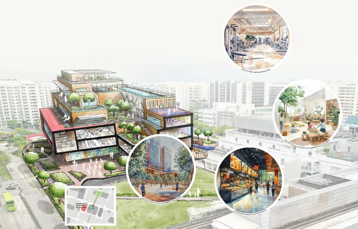 Sengkang Town Centre illustration in the URA Draft Master Plan 2025.