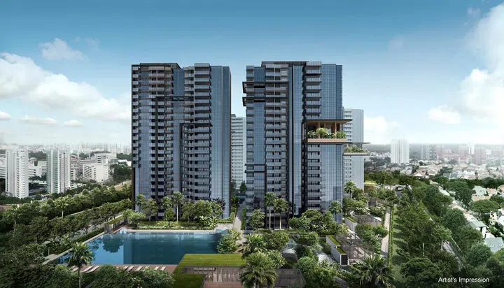Artists impression of Jadescape condo, aerial view. Image from official Jadescape website