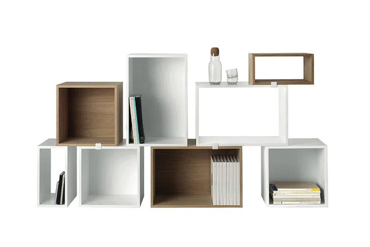 Stacked shelf system by Muuto from Dream Interiors