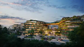 Artist’s impression of the community mall at the upcoming Layan Verde integrated development in Phuket.