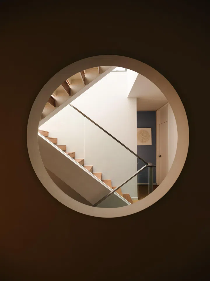 An oculus allowing passage of space and light.