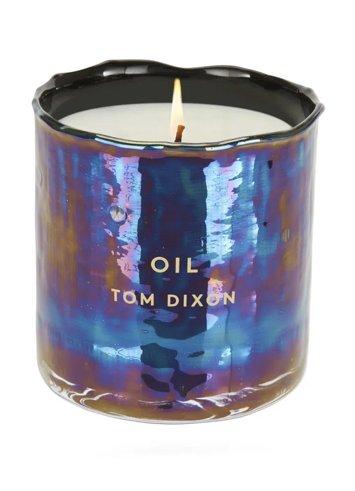 Tom Dixon, candle, glass vessel, oil slick