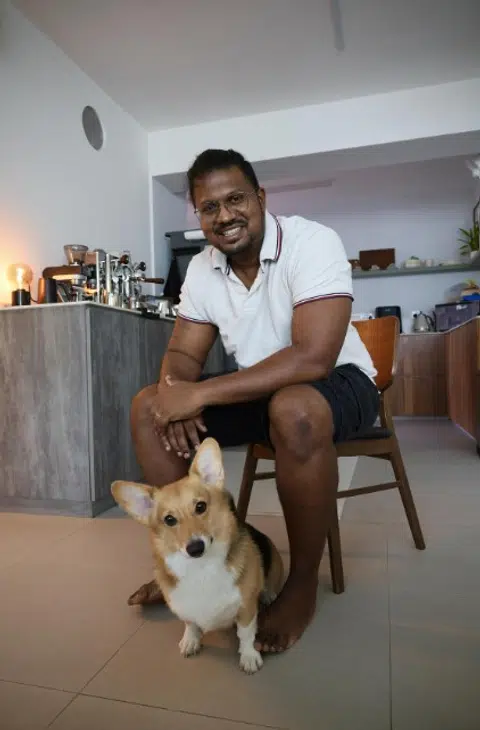 Mr Joshua Simon credits his pet corgi, Scottie, with helping him build a sense of community.