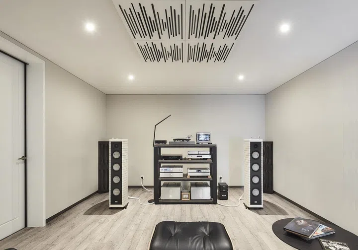Music room located on the second storey in this 2-storey penthouse in Bukit Timah.