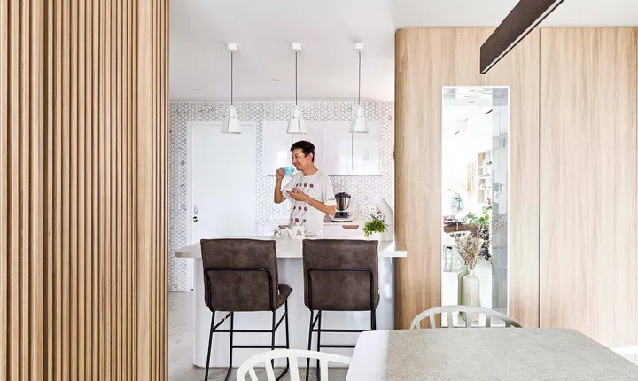 The neutral palette gives this home a timeless feel.