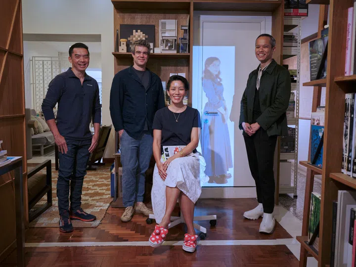 From left to right: Lee Poh Wah (Lien Foundation); Joshua Comaroff and Ar. Ong Ker-Shing (Lekker Architects); Francesca Lanzavecchia and Hunn Wai (Lanzavecchia + Wai).