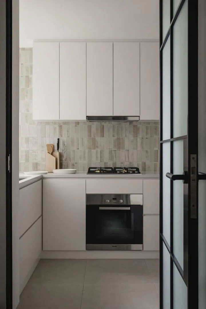 The kitchen size was reduced as the owners rarely cook. (Photo: Studio Periphery)