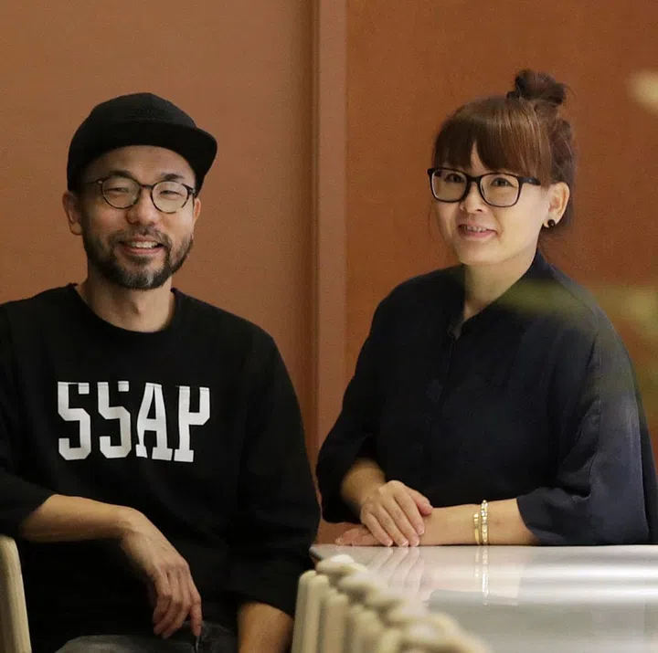 Kenneth and Delphine. Photo by Strait Times.