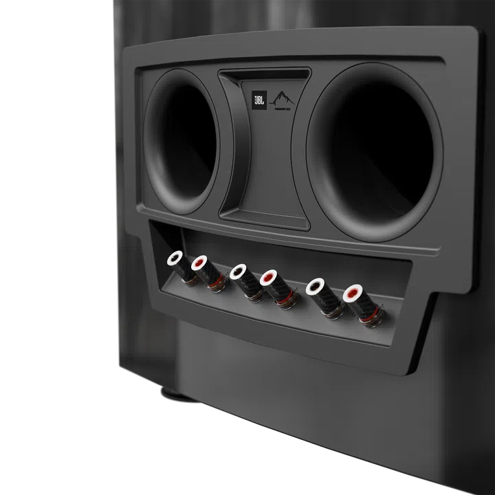 JBL Summit K2 in Black (bottom back, connection panel)