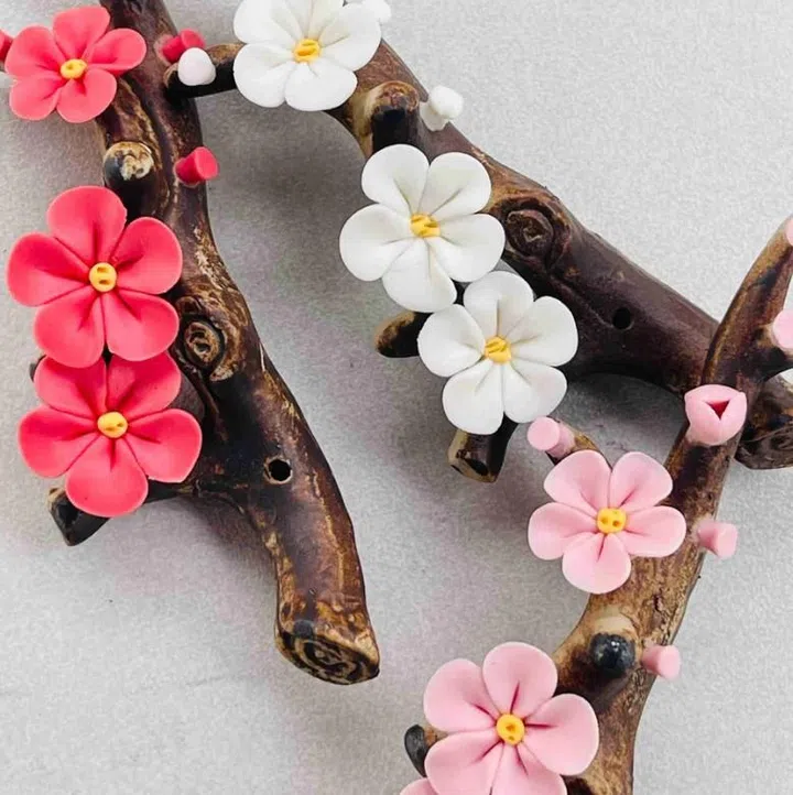 Incense Stick Holder Floral Ceramics from Alhiqma