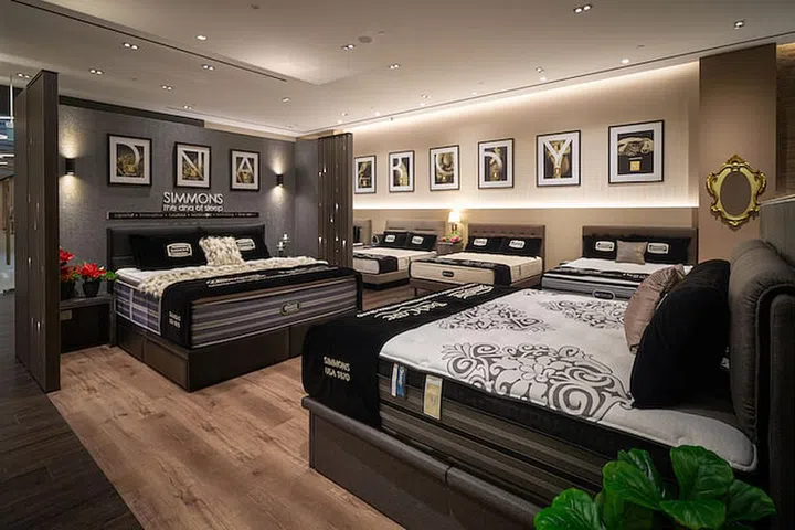At the heart of the new Simmons Gallery, at PLG Mall, lies the Cabana, where customers can experience the brand's "DNA of sleep" and also test out the luxurious Beautyrest Ultimate mattress. PHOTO: SIMMONS