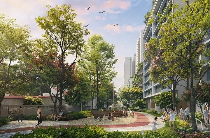 Bayshore will have cycling and walking paths throughout that will be connected to the Round Island Route. PHOTO: HDB