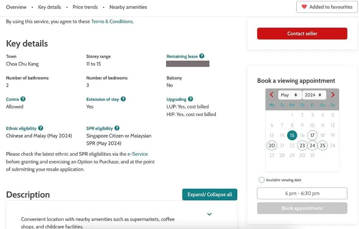 Buyers with a valid HFE letter can schedule viewing appointments with sellers on the HDB Flat Portal.