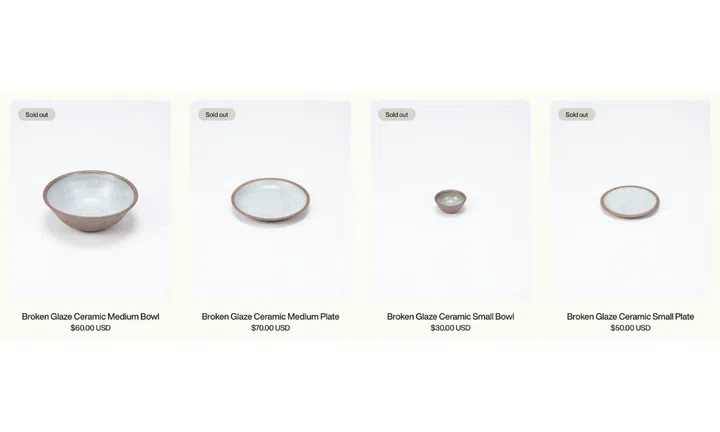 The Broken Glaze Ceramic series.