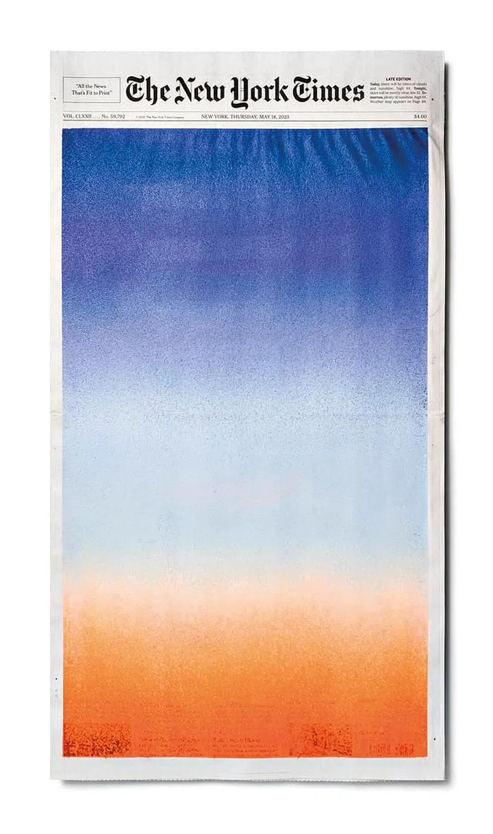 Sho Shibuya,
230518, 2023,
acrylic on
newspaper, 69 x
44 cm (framed)