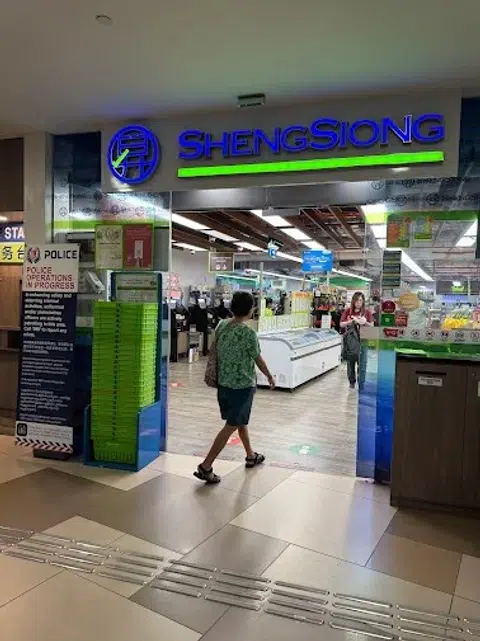 Exterior of Sheng Siong supermarket located in ITE College Central.