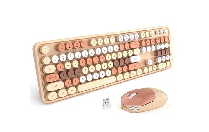 neutral brown coloured keyboard