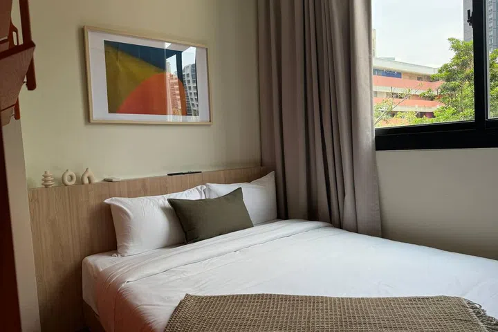 My 1-bedroom suite within Alma House opened up to views of the New Bahru compounds.