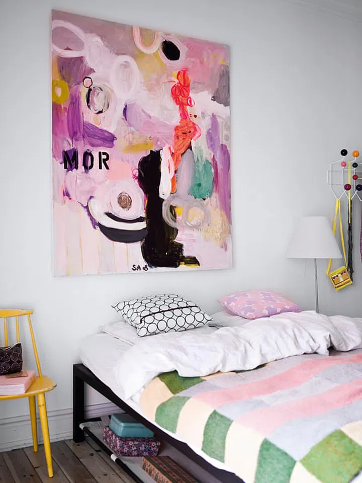 scandinavian, style, simple, minimalist, bedroom,