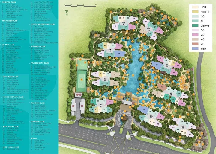 Florence Residences site map. Image from Florence Residences official website