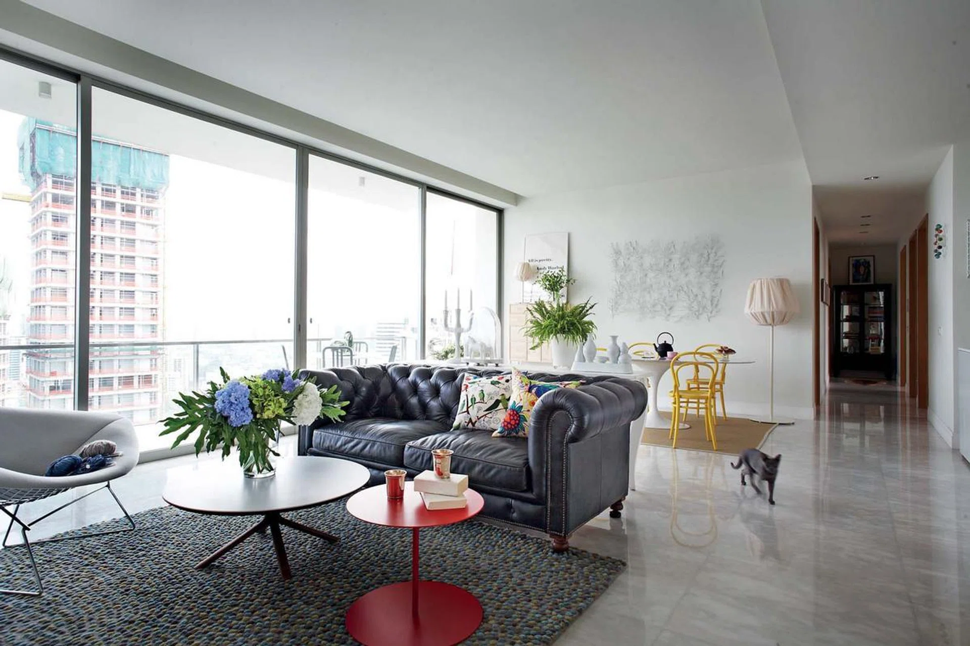 living room, Scandinavian, colourful, themed, simple, light, bright, comfortable