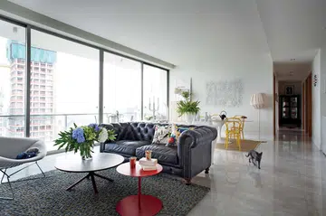 living room, Scandinavian, colourful, themed, simple, light, bright, comfortable