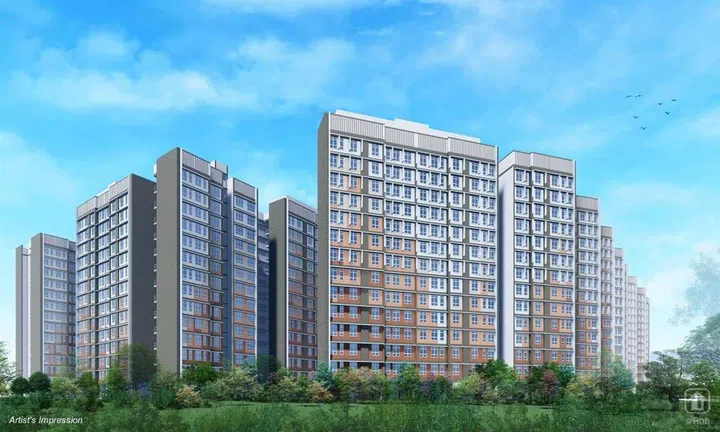 Artist impression of Chencharu Vines BTO flats.