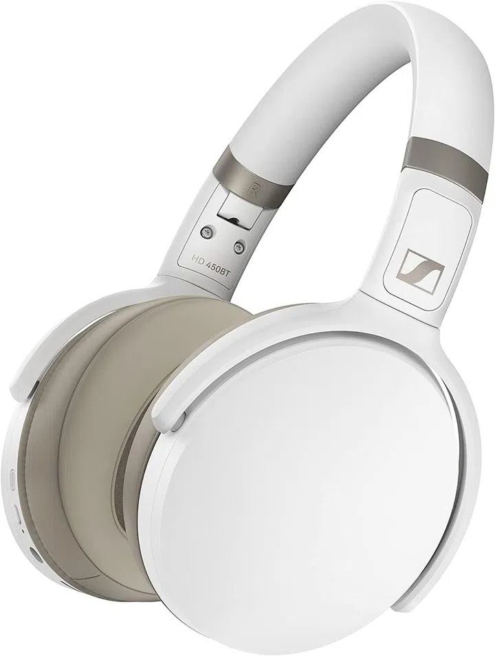 Sennheiser HD 450BT Over-Ear Headphones, White