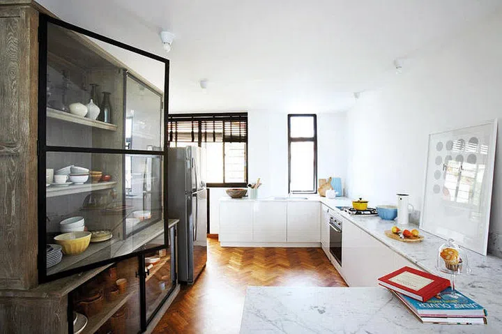 parquet flooring, singapore, flat, renovation, design, wood,