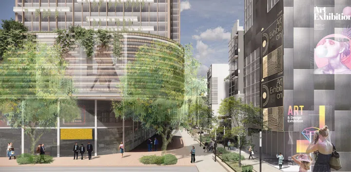 Artist’s impression of new Paya Lebar Air Base town in the URA Draft Master Plan 2025.