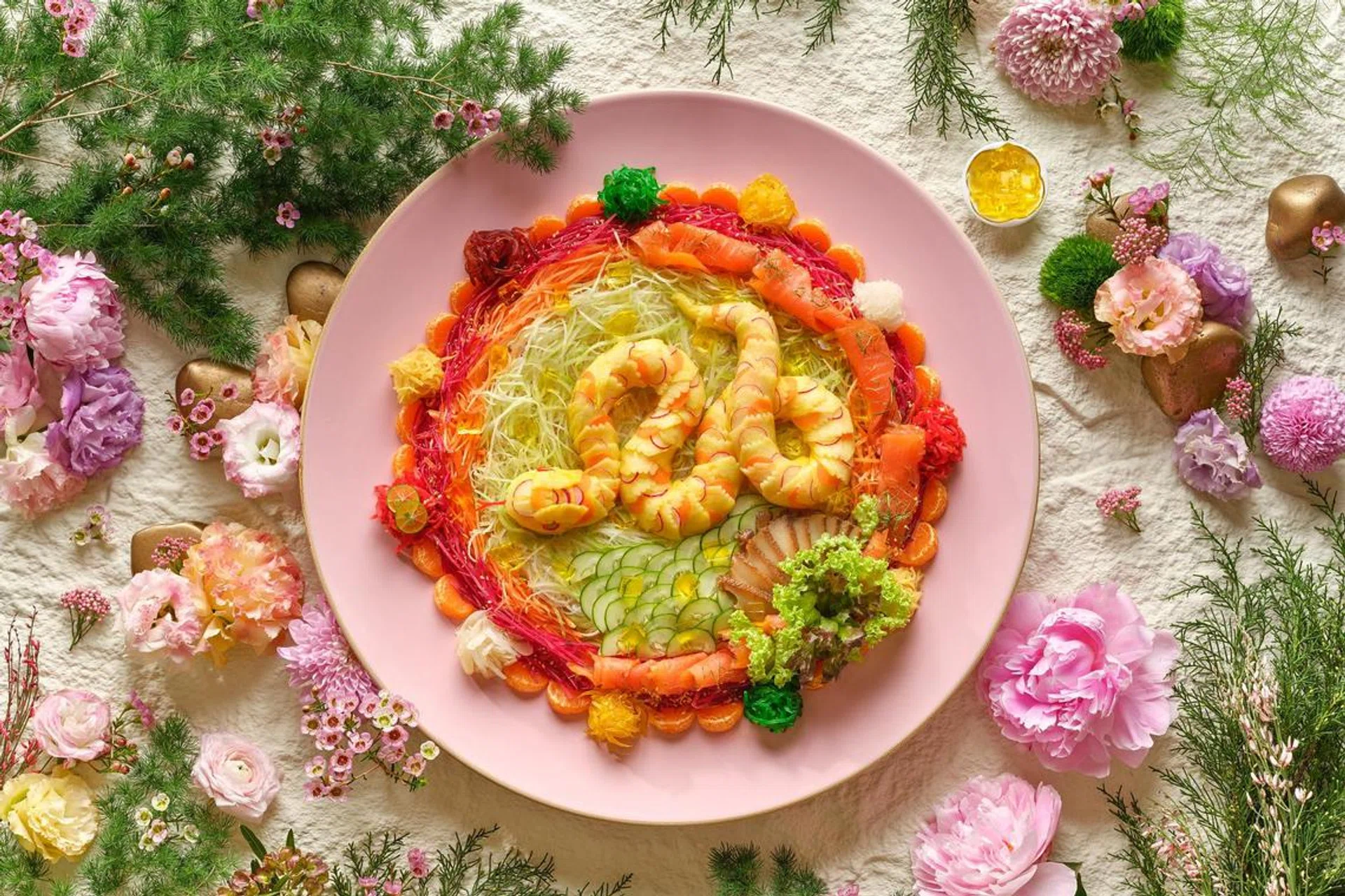 Chinese new year, Lunar new year, Yusheng, Yu Sheng, Lohei, Reunion dinner, Chinese restaurants, Year of the Snake