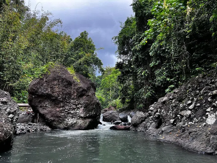 酒店附近的秘密小溪。