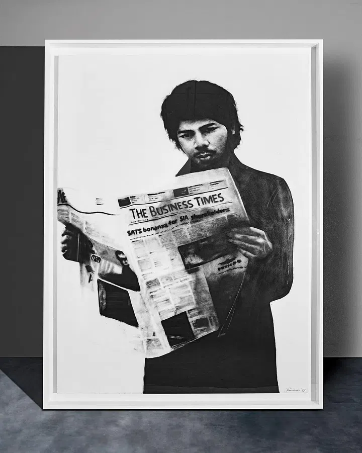 Ariadhitya Pramuhendra (300x190) Charcoal on canvas 