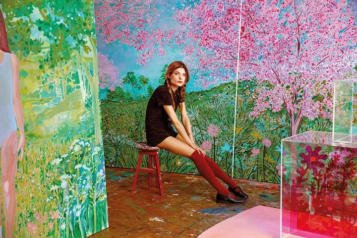 西班牙画家Marcella Barcelo以颜色变化比拟Miss Dior 香水的转变。 PHOTO:DIOR BEAUTY