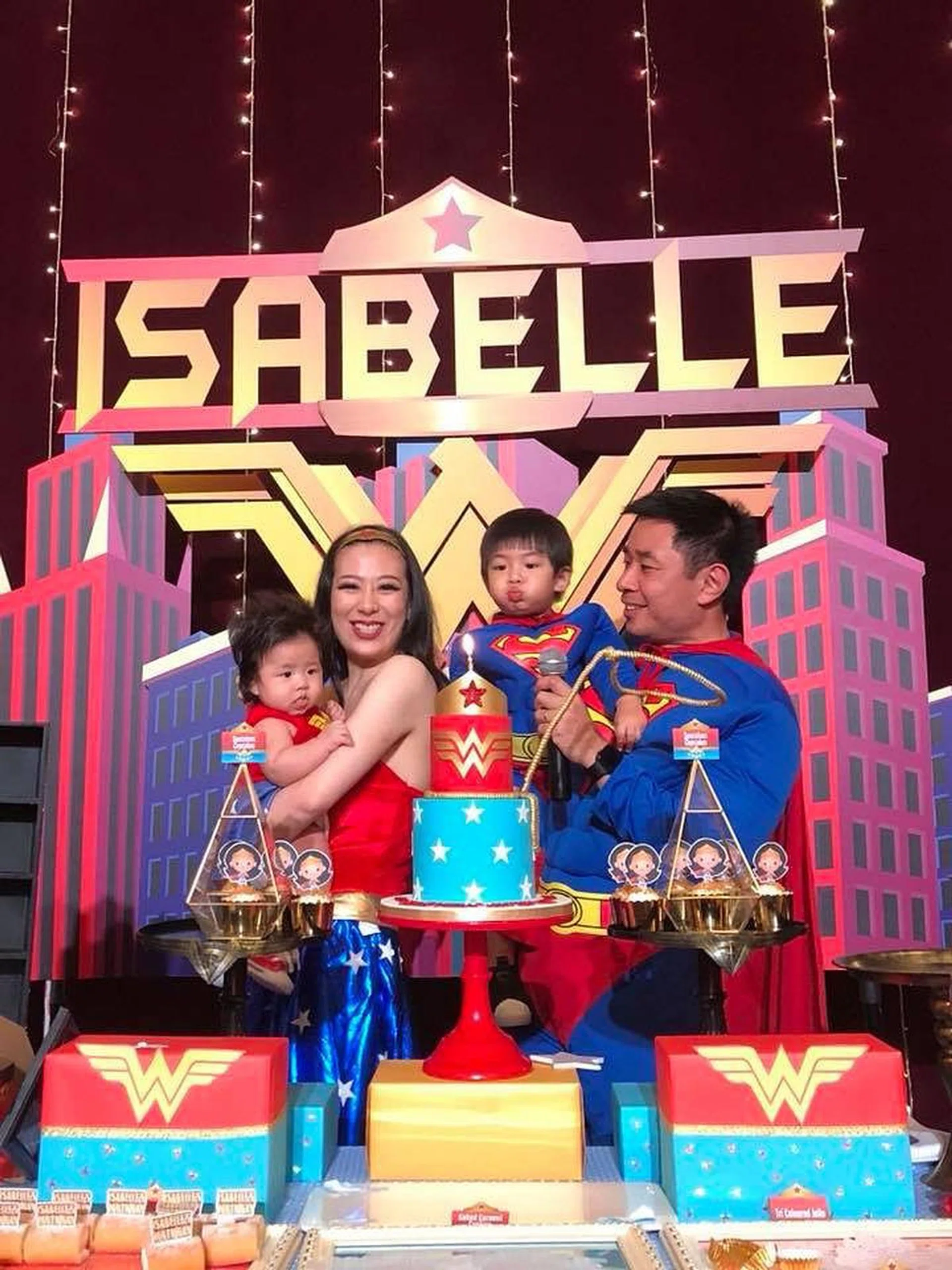 Stephanie Lee, birthday party, superhero